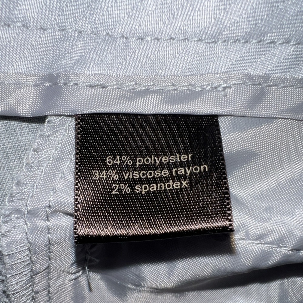 The Limited Drew Fit Dress Pants Gray, Wide Leg, 4 SHORT, Low Rise Double Button - Picture 13 of 15